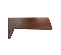 Clinton Hill Cherry Home Office L-Shaped Desk