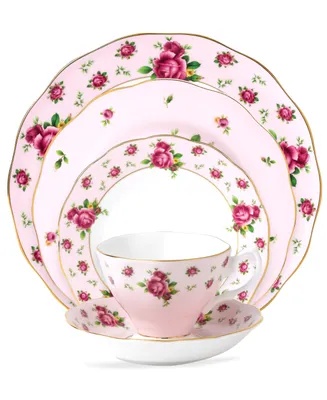 Royal Albert Old Country Roses Pink Vintage 5 Piece Place Setting