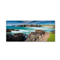 Michael Blanchette Photography 'Coast Of Lewis' Canvas Art, 10" x 24"