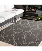 Livabliss Alfresco Alf-9590 Black 7'6" x 10'9" Area Rug, Indoor/Outdoor