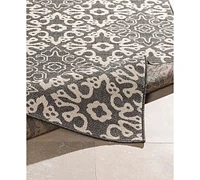 Livabliss Alfresco Alf-9637 Black 7'6" x 10'9" Area Rug, Indoor/Outdoor