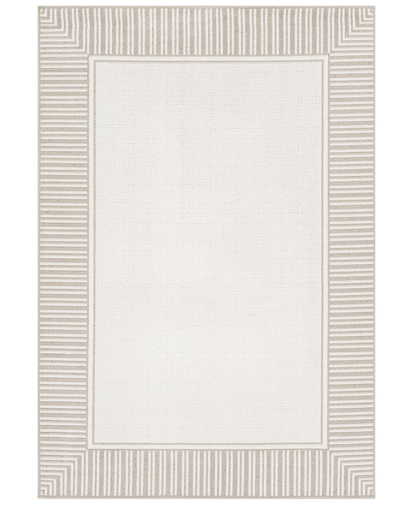 Livabliss Alfresco Alf-9681 Taupe 5'3" x 7'6" Area Rug, Indoor/Outdoor