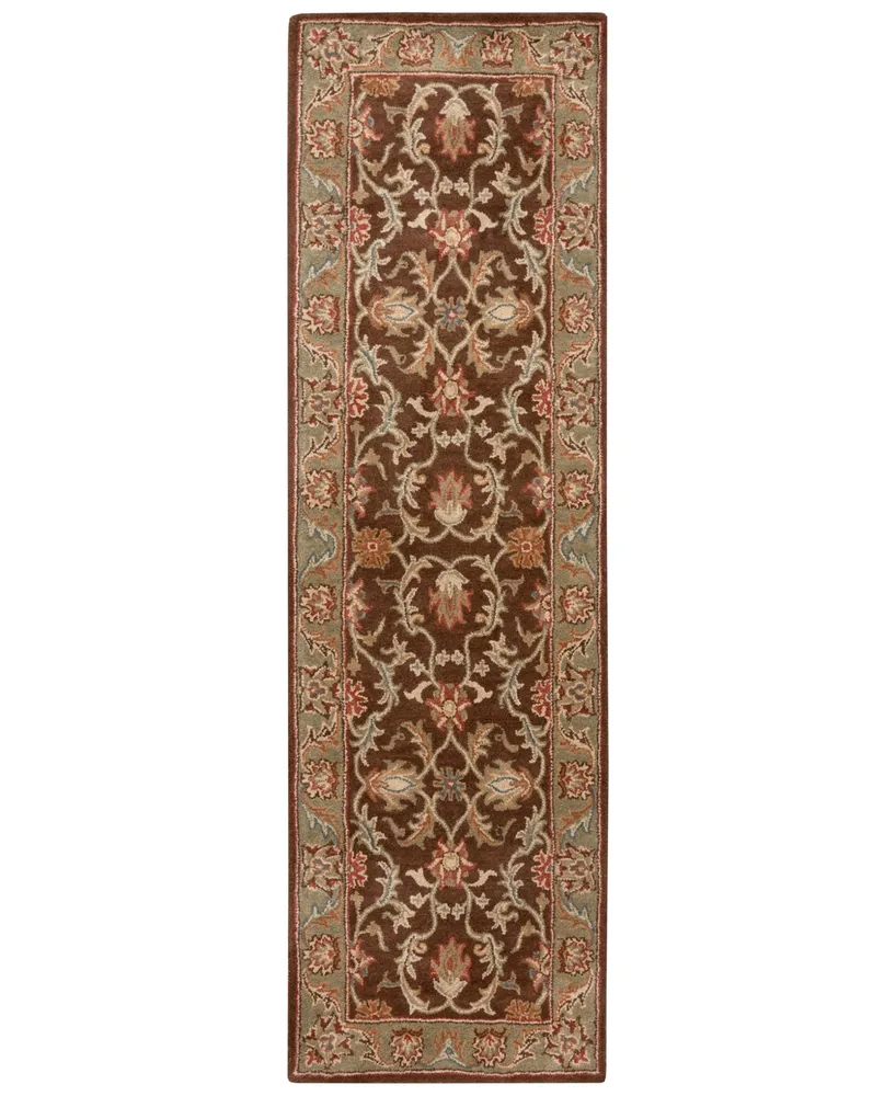 Livabliss Caesar Cae-1009 Dark Brown 2'6" x 8' Runner Area Rug