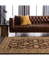 Livabliss Caesar Cae-1009 Dark Brown 6' x 9' Area Rug