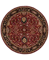 Livabliss Caesar Cae-1031 Burgundy 4' Round Area Rug