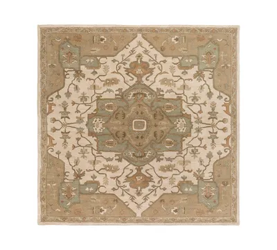 Surya Caesar Cae-1143 Khaki 6' Square Area Rug