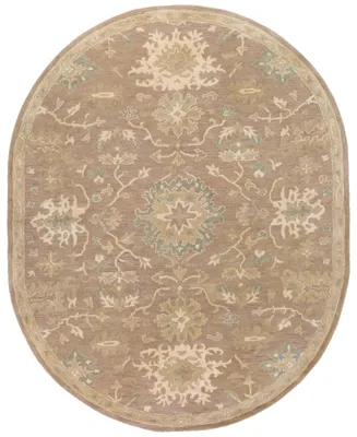 Livabliss Caesar Cae-1149 Camel 6' x 9' Oval Area Rug