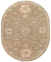 Livabliss Caesar Cae-1149 Camel 6' x 9' Oval Area Rug