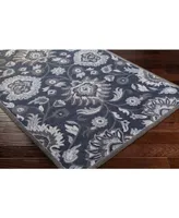 Livabliss Caesar Cae-1191 Navy 6' Round Area Rug