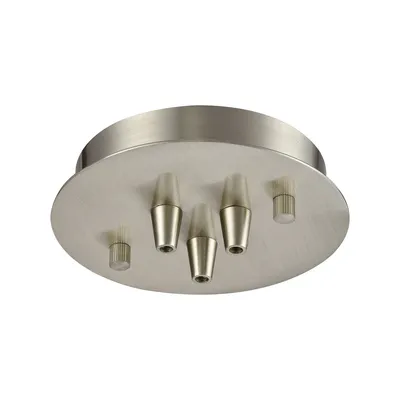 Pendant Options Light Small Round Canopy in Satin Nickel