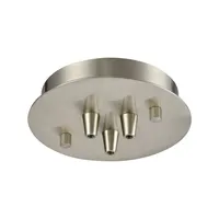 Pendant Options Light Small Round Canopy in Satin Nickel