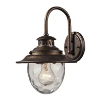 1 light outdoor wall mount in Regal Bronze