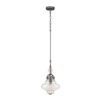 Gramercy 1 Light Pendant in Weathered Zinc