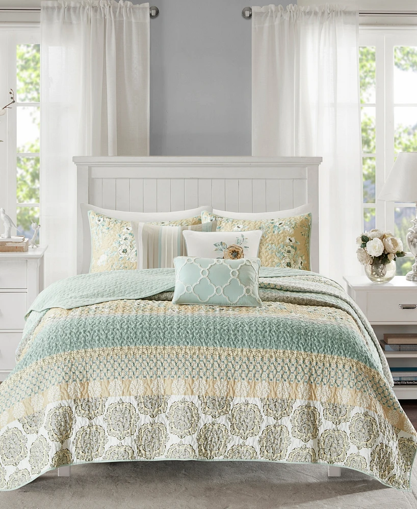Madison Park Willa Cotton Sateen 6-Pc. Quilt Set, King/California King
