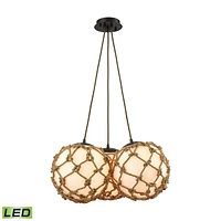 Coastal Inlet 1 Light Pendant in Oil Rubbed Bronze