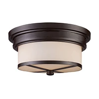 Flush Mount 2-Light in Oiled Bronze30