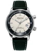 Alpina Men's Swiss Automatic Seastrong Diver Heritage Black Rubber Strap Watch 42mm