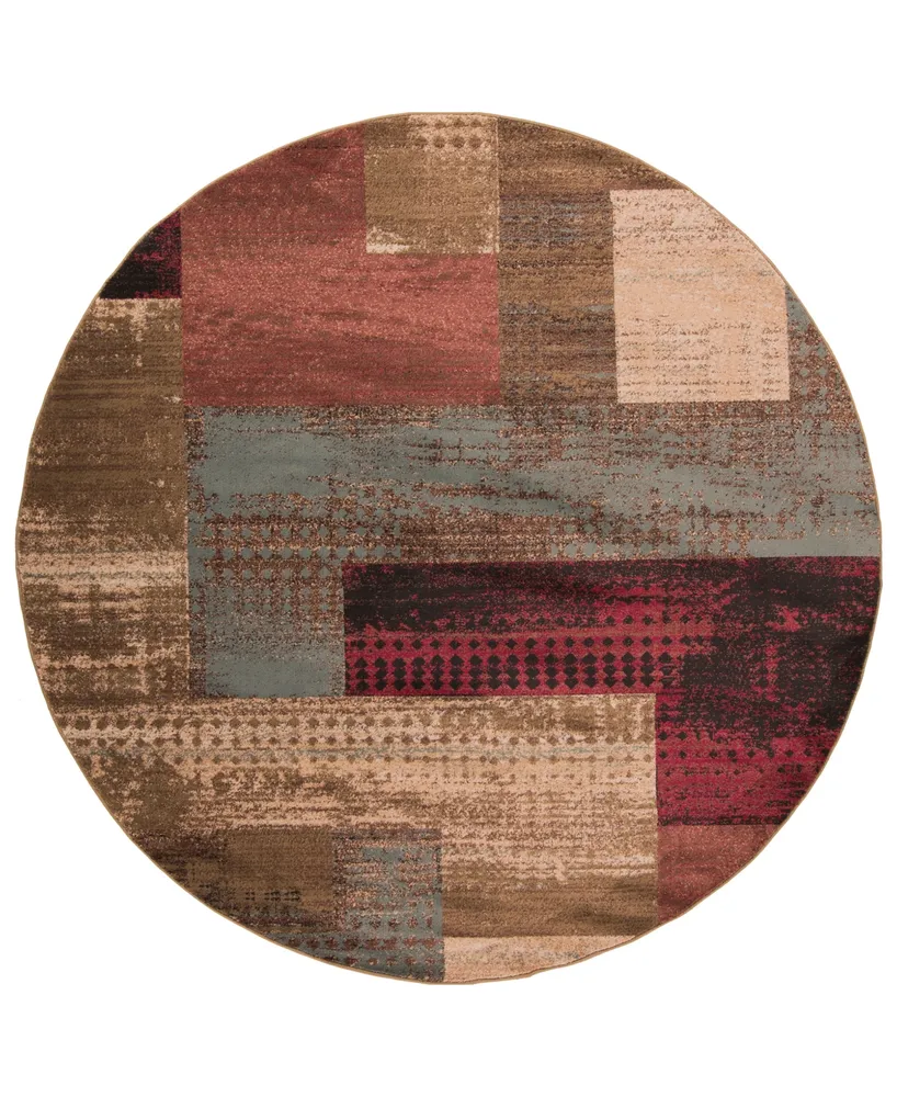 Surya Riley Rly-5004 Dark Red 8' Round Area Rug