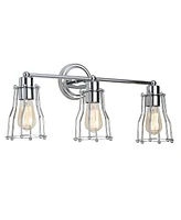Jonathan Y Evelyn 3-Light Metal Vanity Light