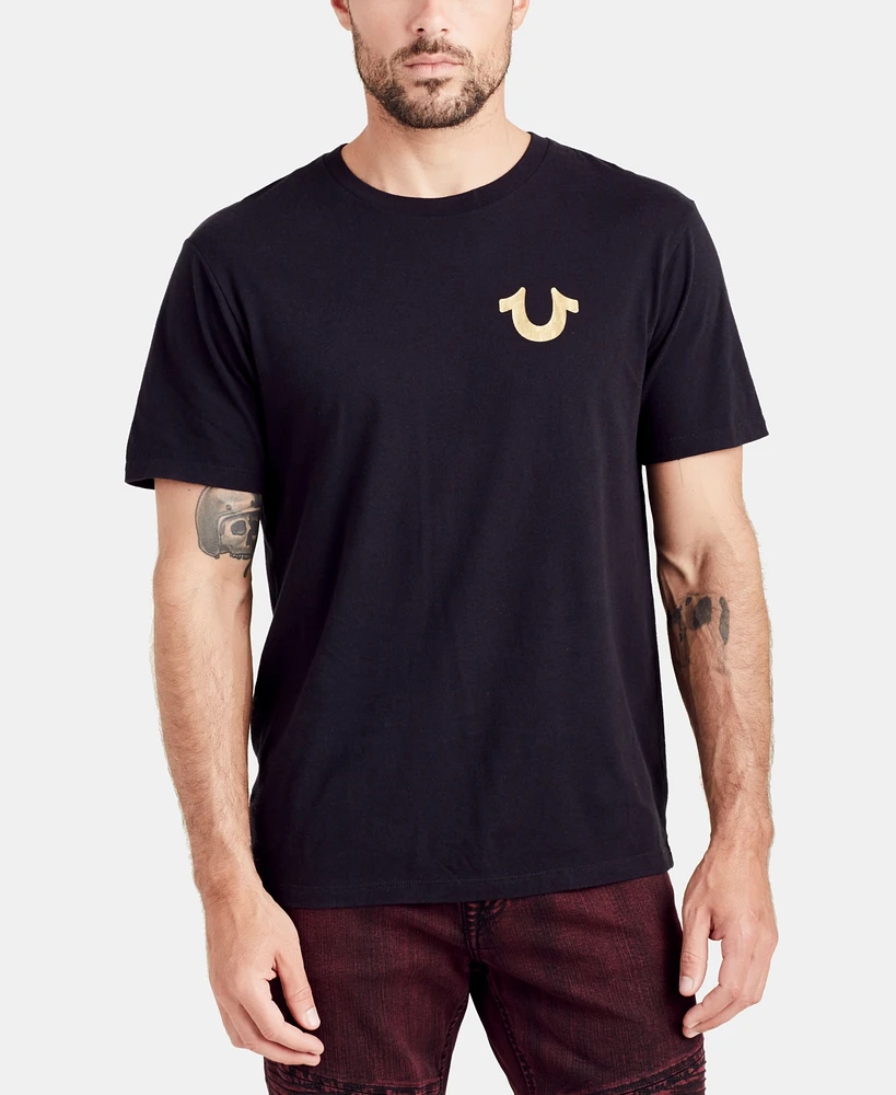 True Religion Men's Gold Buddha Graphic T-Shirt