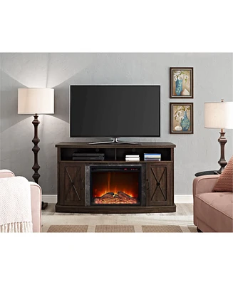 Ameriwood Home Zane Electric Fireplace Tv Stand For Tvs Up To 60 Inches