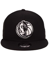 New Era Dallas Mavericks Black White 9FIFTY Snapback Cap