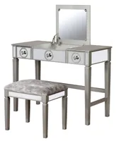 Madison Vanity Set with Bench and Mirror