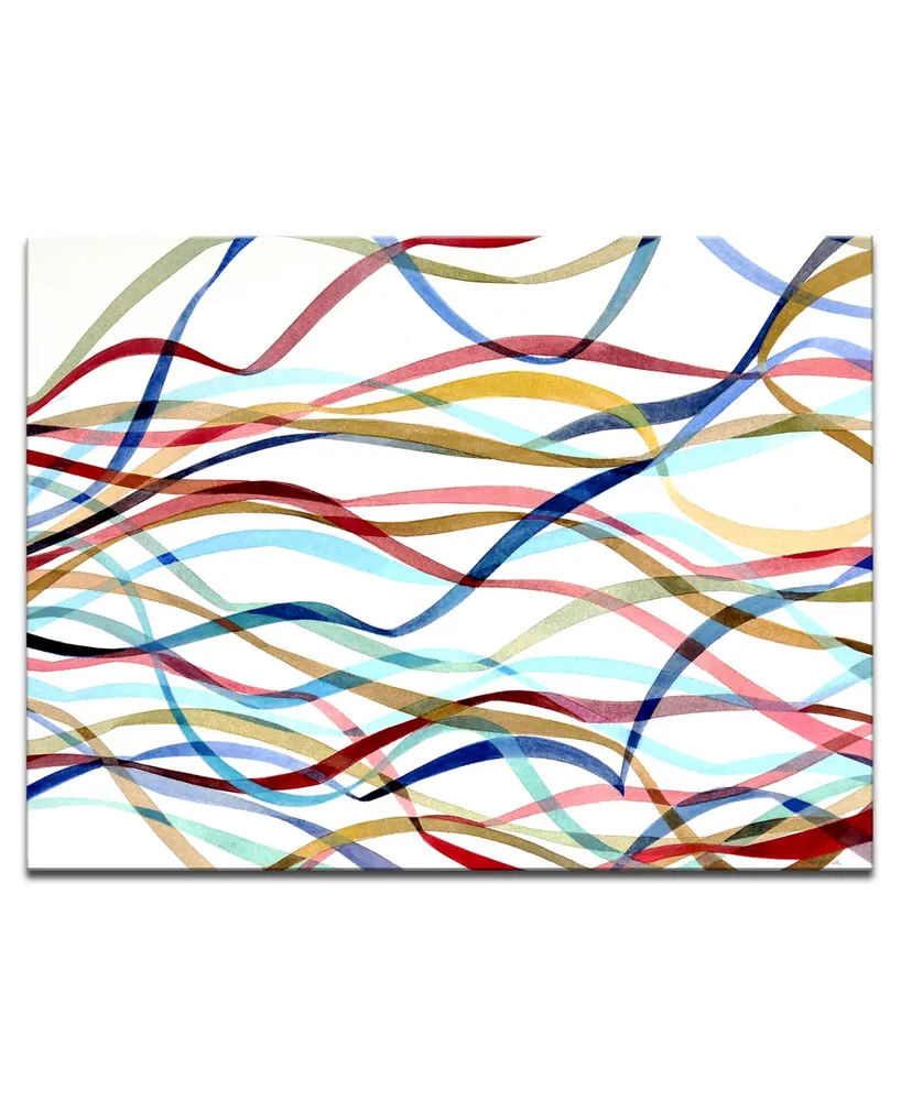 Ready2HangArt 'Ribbon' Abstract Canvas Wall Art