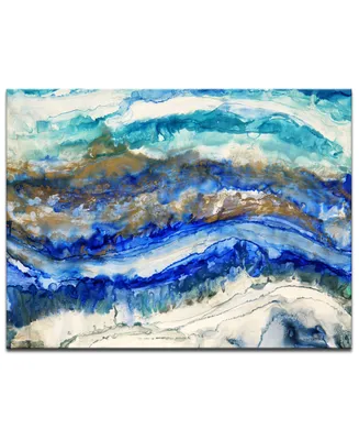 Ready2HangArt 'Ocean Jewels' Abstract Canvas Wall Art, 30x40"