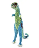 Melissa & Doug Jumbo TRex Dinosaur Lifelike Stuffed Animal (over 4 feet tall) - Dinosaur Toy
