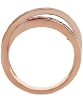 Multi-Sapphire (1-1/2 ct. t.w.) & Diamond (1/8 ct. t.w.) Ring in 14k Rose Gold