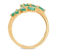 Emerald Coil Statement Ring (9/10 ct. t.w.) in 14k Gold