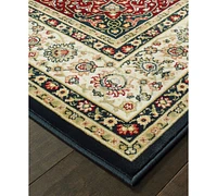 Closeout! Oriental Weavers Kashan 119U Navy/Ivory 3'10" x 5'5" Area Rug