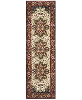 Closeout! Oriental Weavers Kashan 96W Red/Ivory 2'3" x 7'6" Runner Area Rug