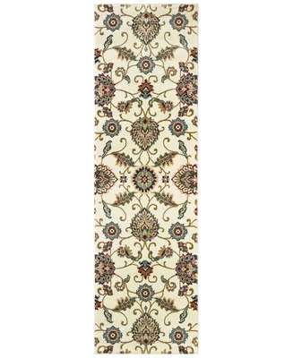 Closeout! Oriental Weavers Kashan 9946W Ivory/Multi 2'3" x 7'6" Runner Area Rug