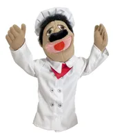 Melissa & Doug Chef Puppet With Detachable Wooden Rod for Animated Gestures