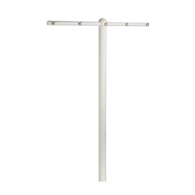 Honey-Can-Do 5-Line Steel Retractable Outdoor Clothesline, White