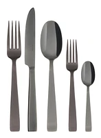 Rosenthal Sambonet Flat Black 5 Piece Place Setting