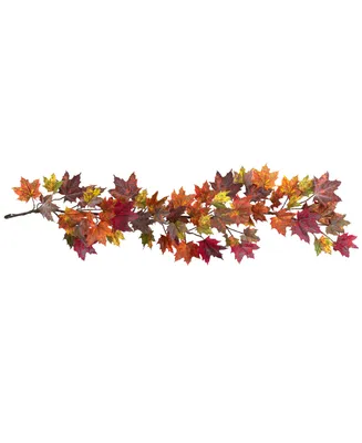 Nearly Natural 60" Maple Leaf Garland