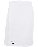 Linum Home 100% Turkish Cotton Terry Personalized Men's Bath Wrap - White