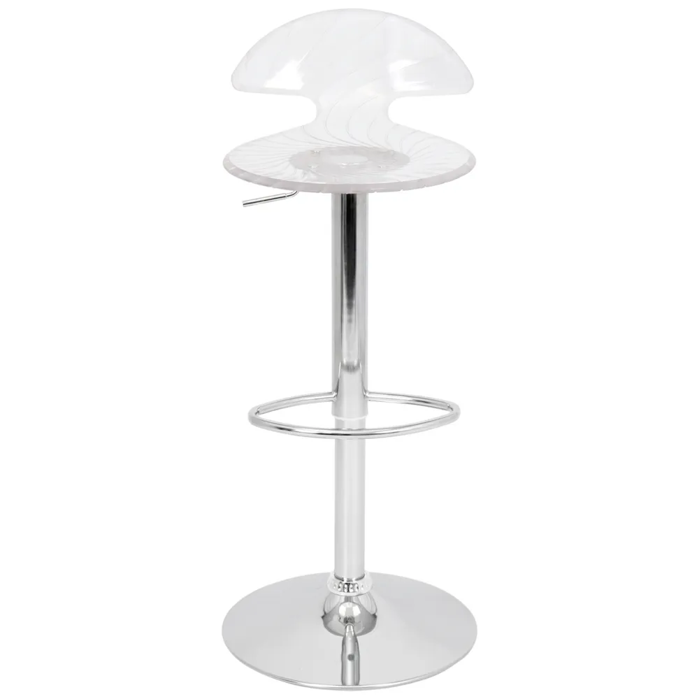 Lumisource Spyra Light Up and Height Adjustable Bar Stool