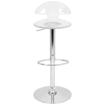 Lumisource Spyra Light Up and Height Adjustable Bar Stool