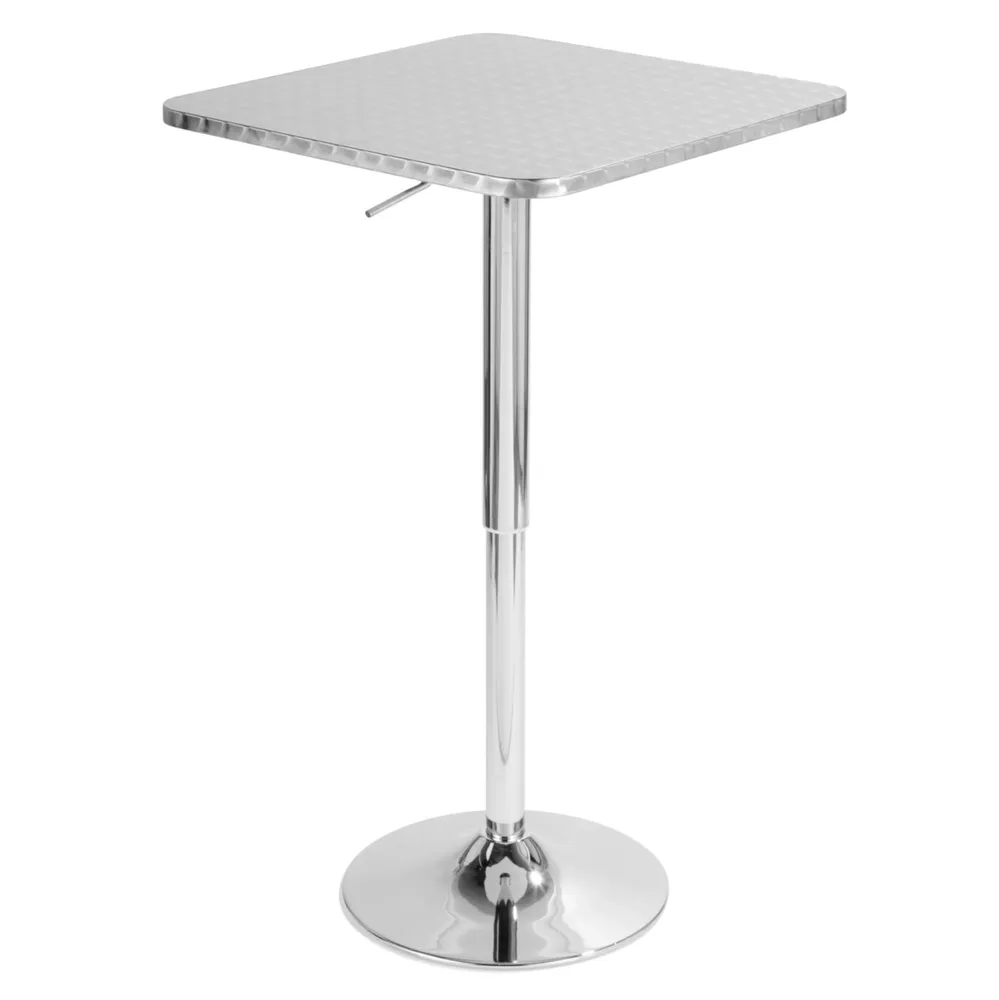 Lumisource Bistro Adjustable Square Bar Table