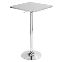 Lumisource Bistro Adjustable Square Bar Table