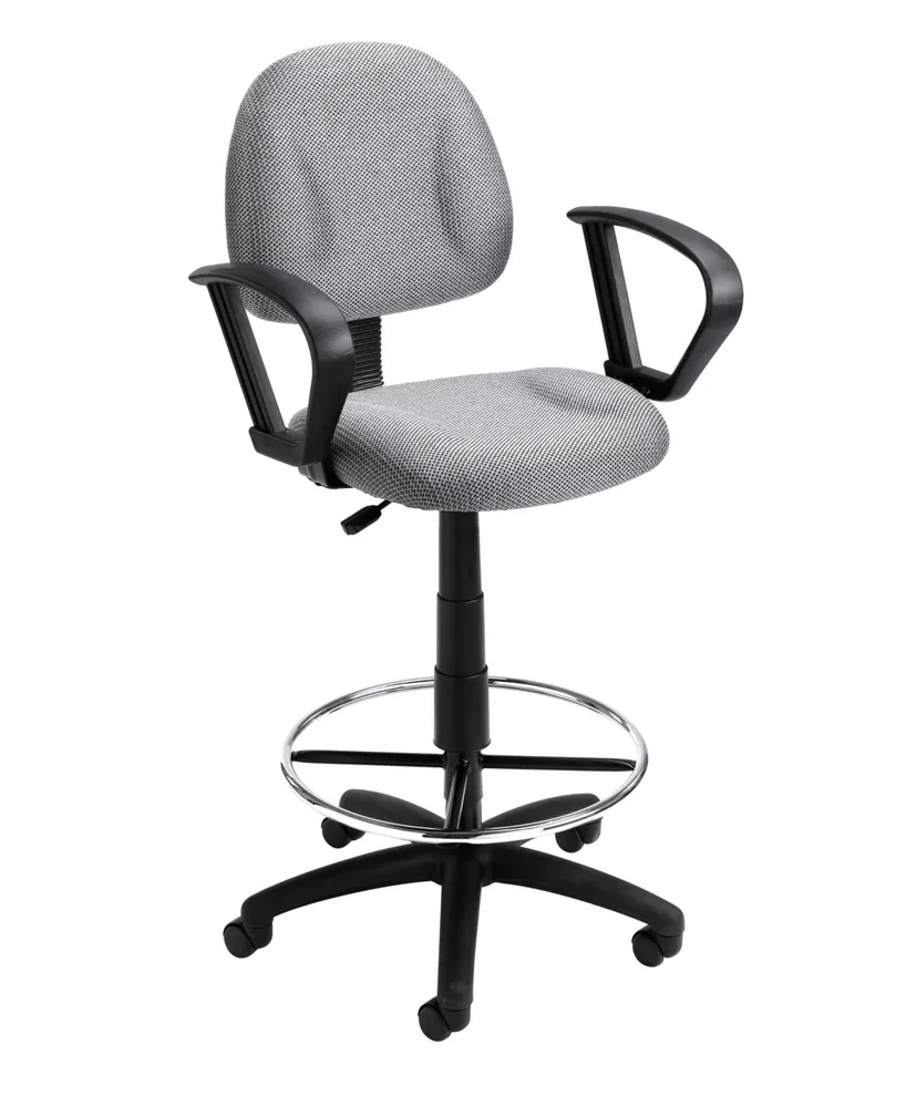 Boss Office Products Drafting Stool W/ Footring And Loop Arms