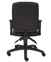 Boss Office Products Multi-Function Fabric Task Chair W/Loop Arms