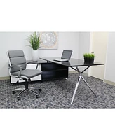 Boss Office Products CaressoftPlus Executive Mid-Back Chair