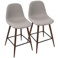 Lumisource Oregon Stackable Barstool Set of 2