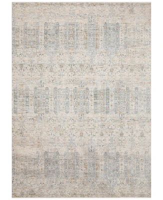 Loloi Pandora Pan-02 Ivory/Mist 18" Square Area Rug