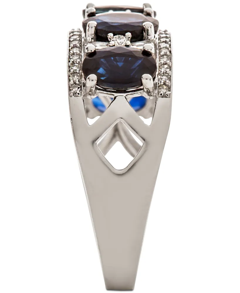Sapphire (2-7/8 ct. t.w.) & Diamond (1/3 Ring 14k Gold (Also Emerald, Tanzanite and Ruby)